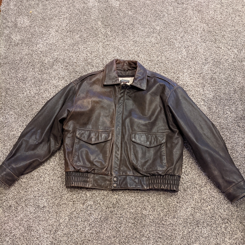 Adventure bound by Wilson leather jacket L.